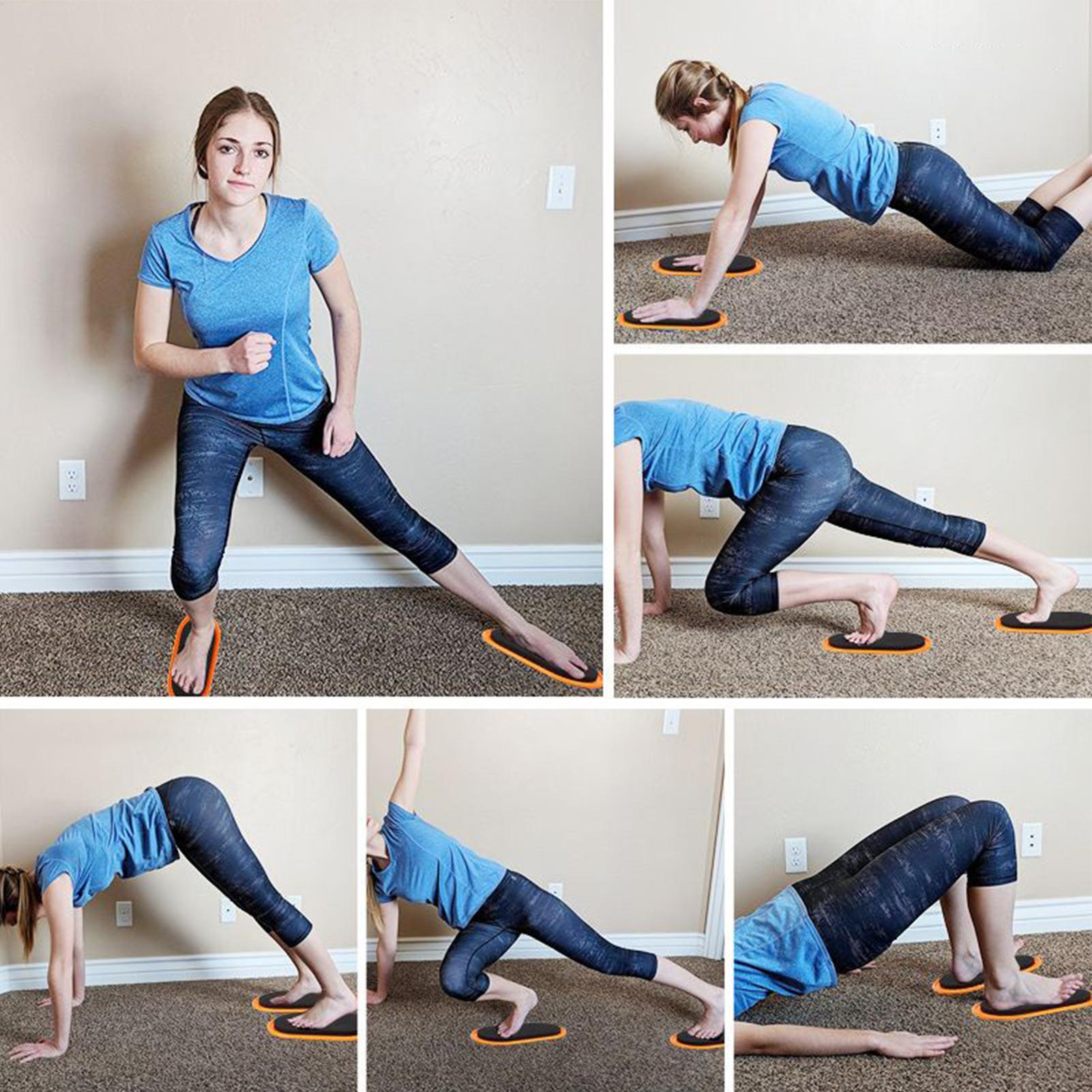 Home Gym Routine - Workout Sliders Disc Oval Shape Workout