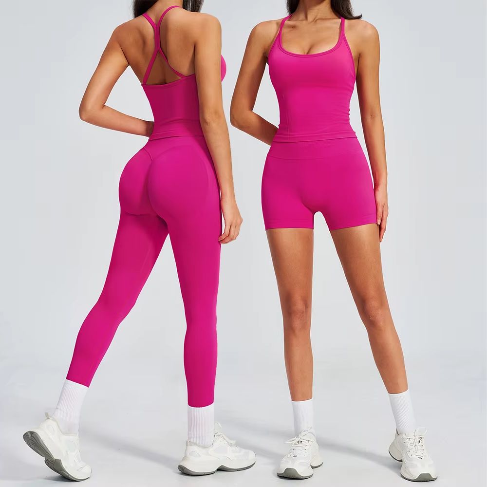 Home Gym Leg Press - 2 Pieces Seamless Yoga Set Women