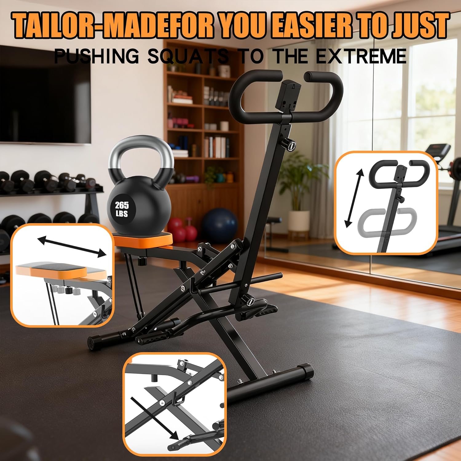 Home Gym Leg Press - Squat Machine For Home, Assist Trainer