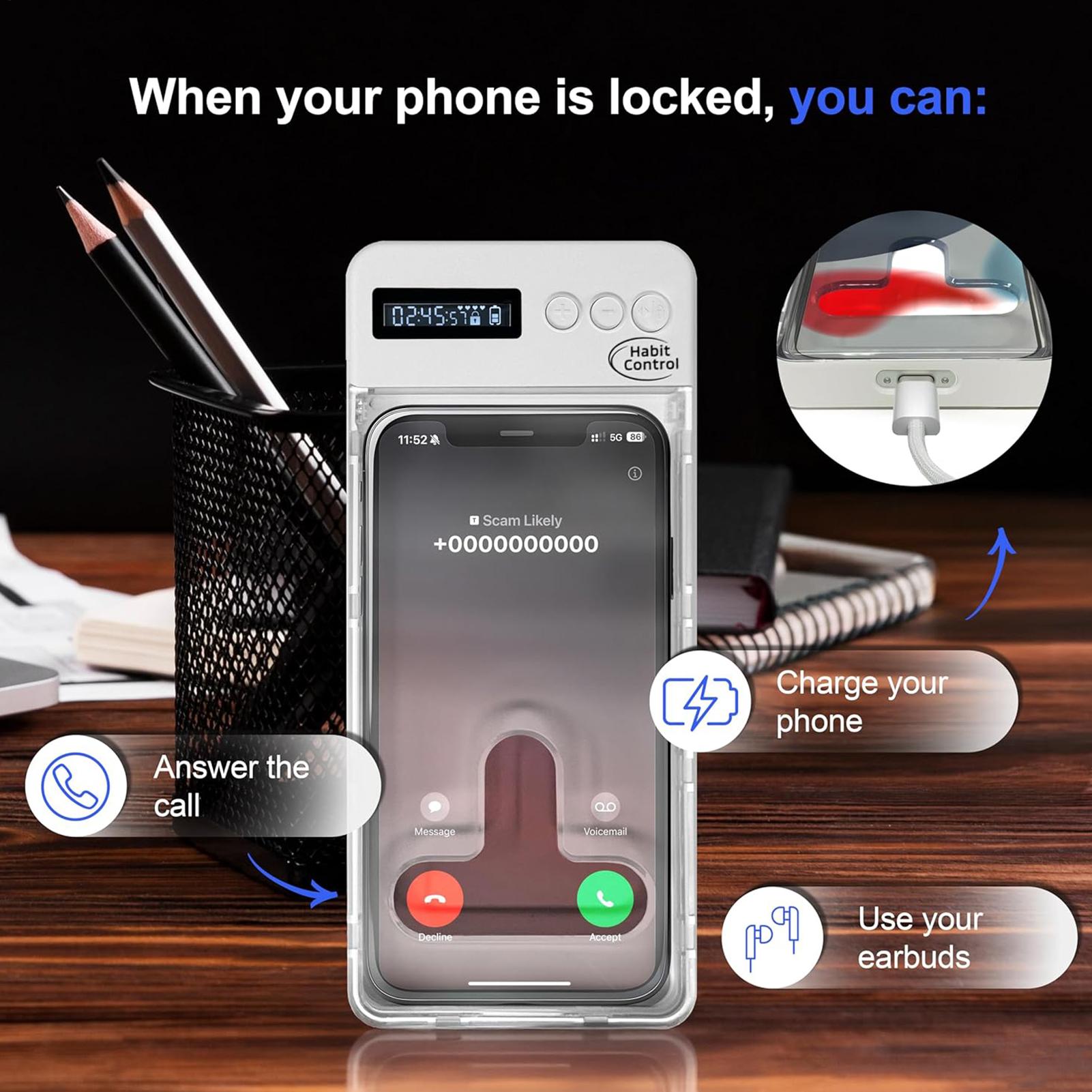 Home Gym In A Box - Phone Lock Box Self-Control Case with