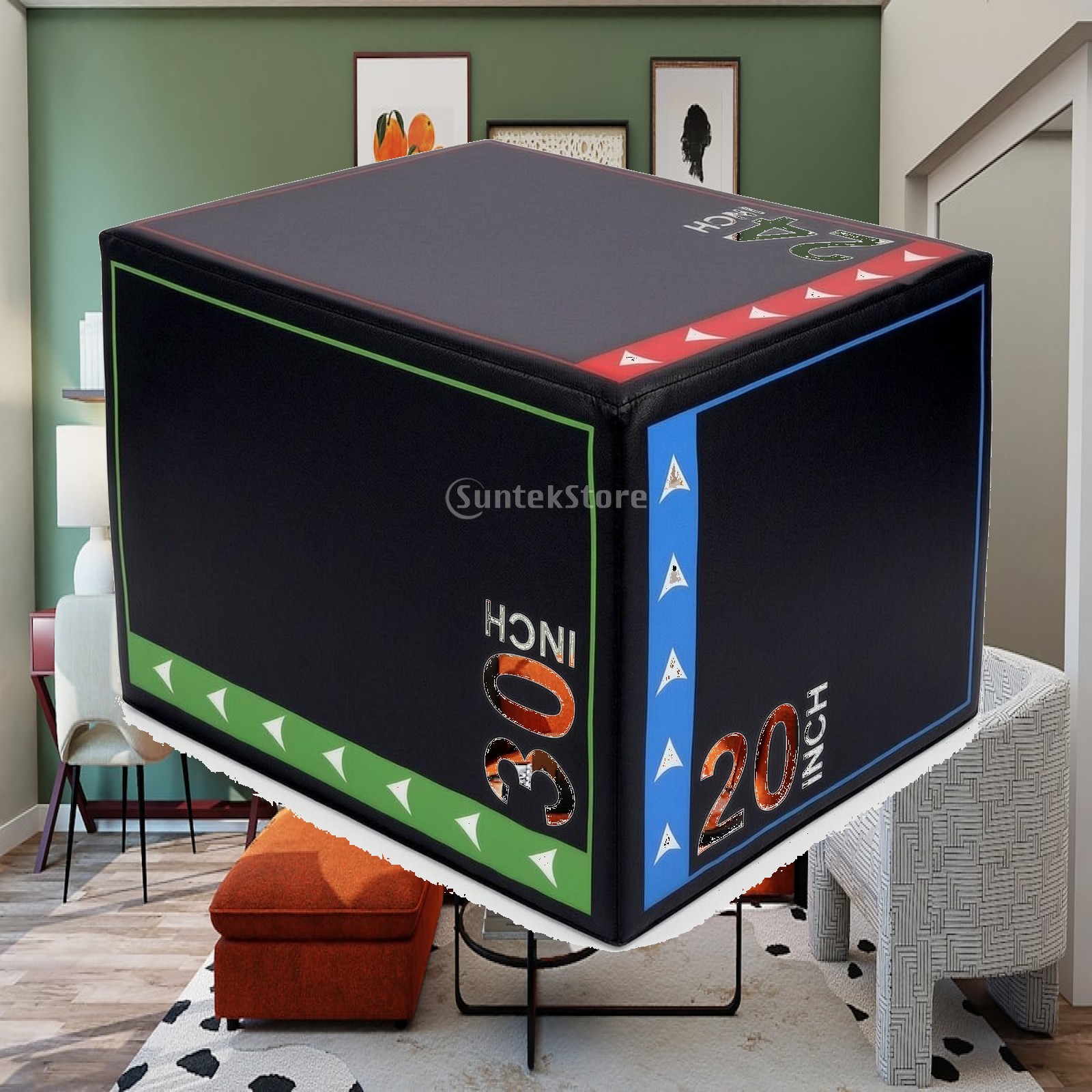 Home Gym In A Box - Soft Plyo Jump Box Shock-Absorbing Foam