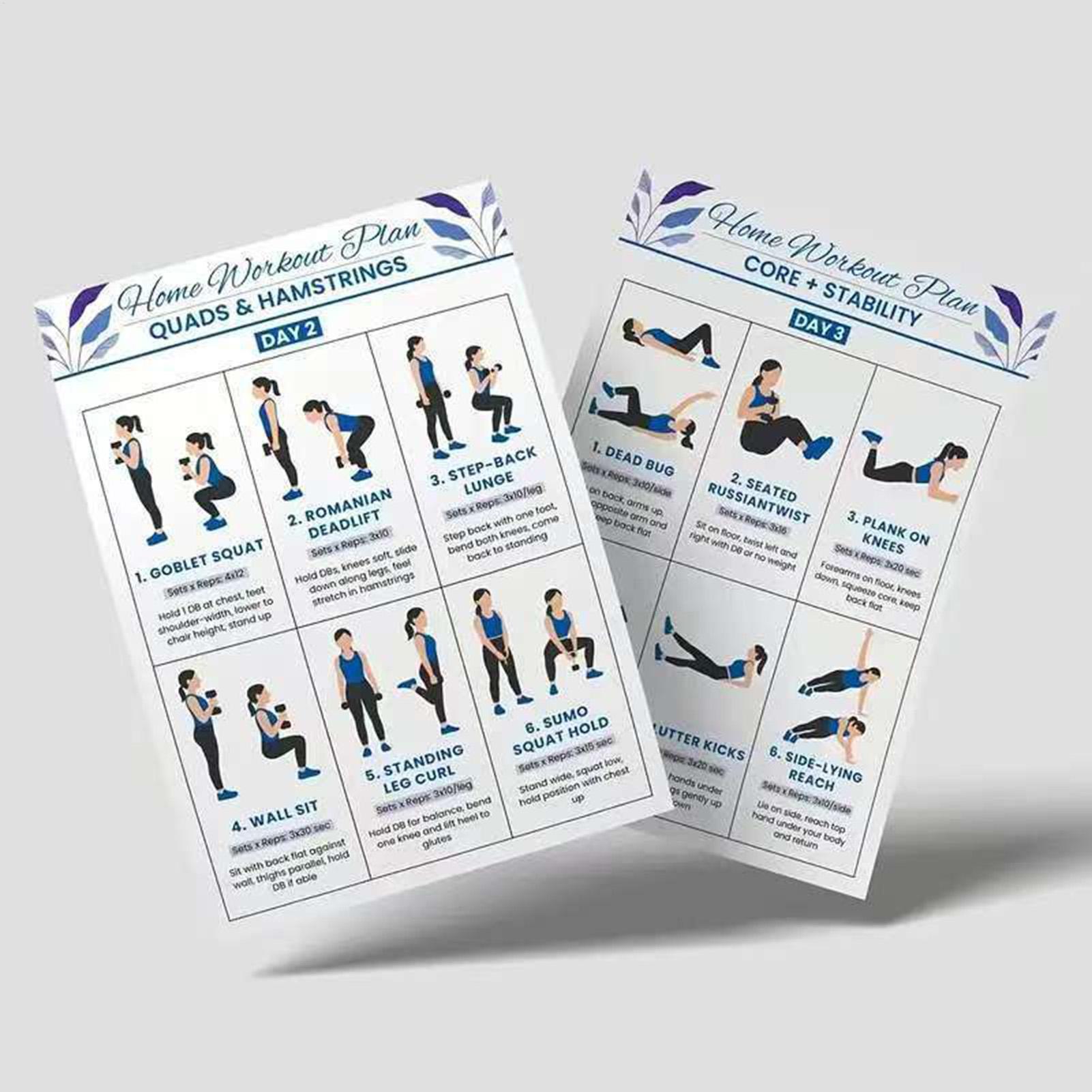Workout Chart Full Body Comple - огляд і ціна Home Gym Routine