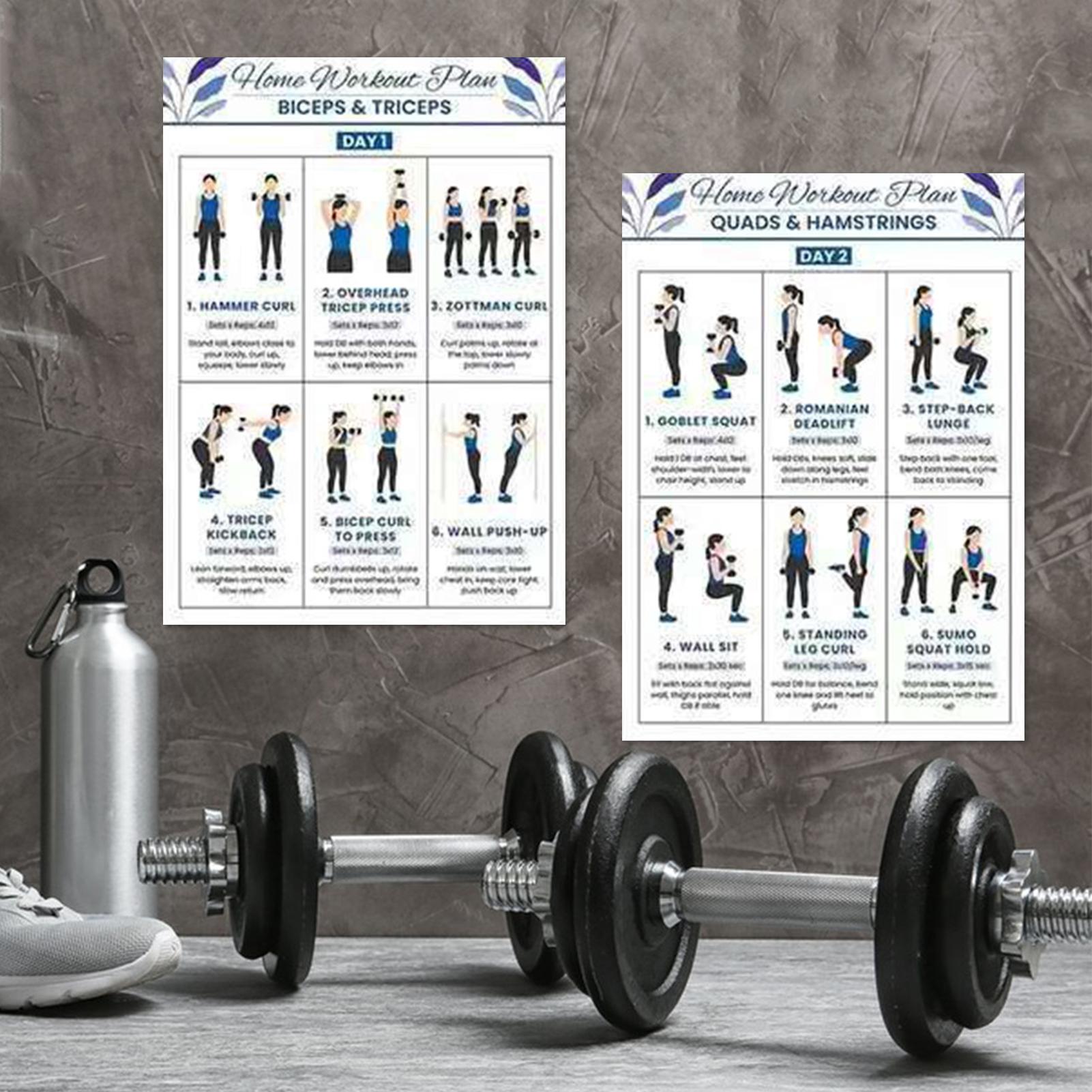 Workout Chart Full Body Comple - огляд і ціна Home Gym Routine