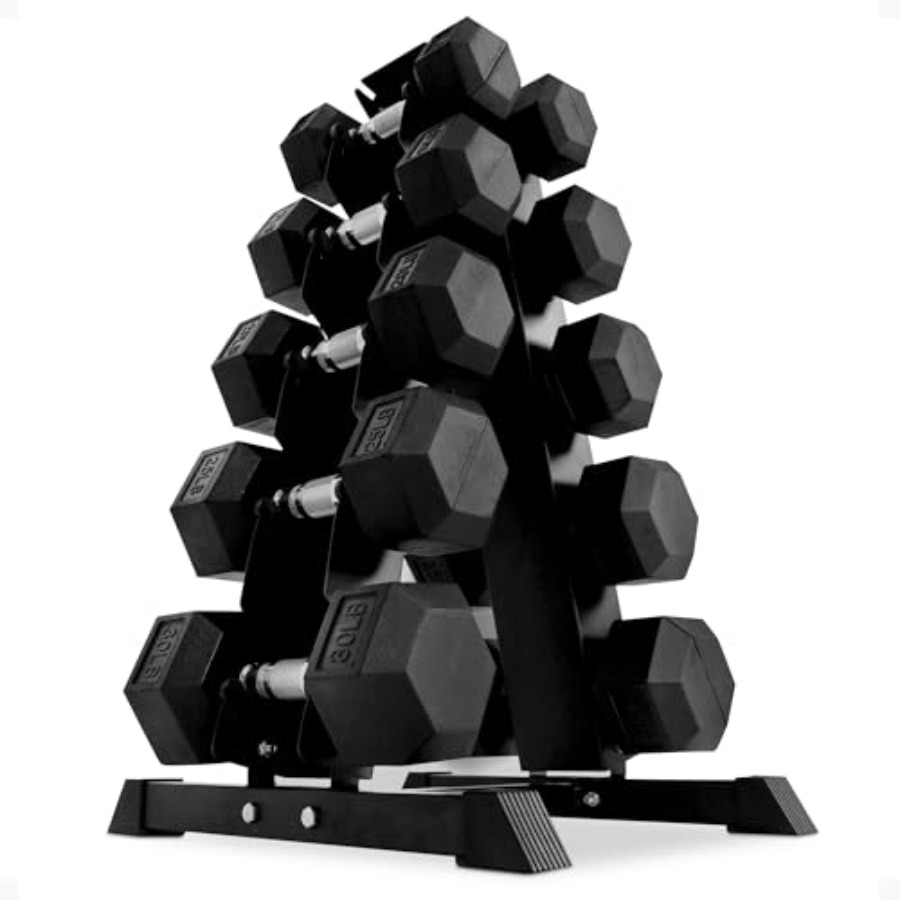 Rubber Coated Hex Dumbbell Set - огляд і ціна Home Gym Body Solid