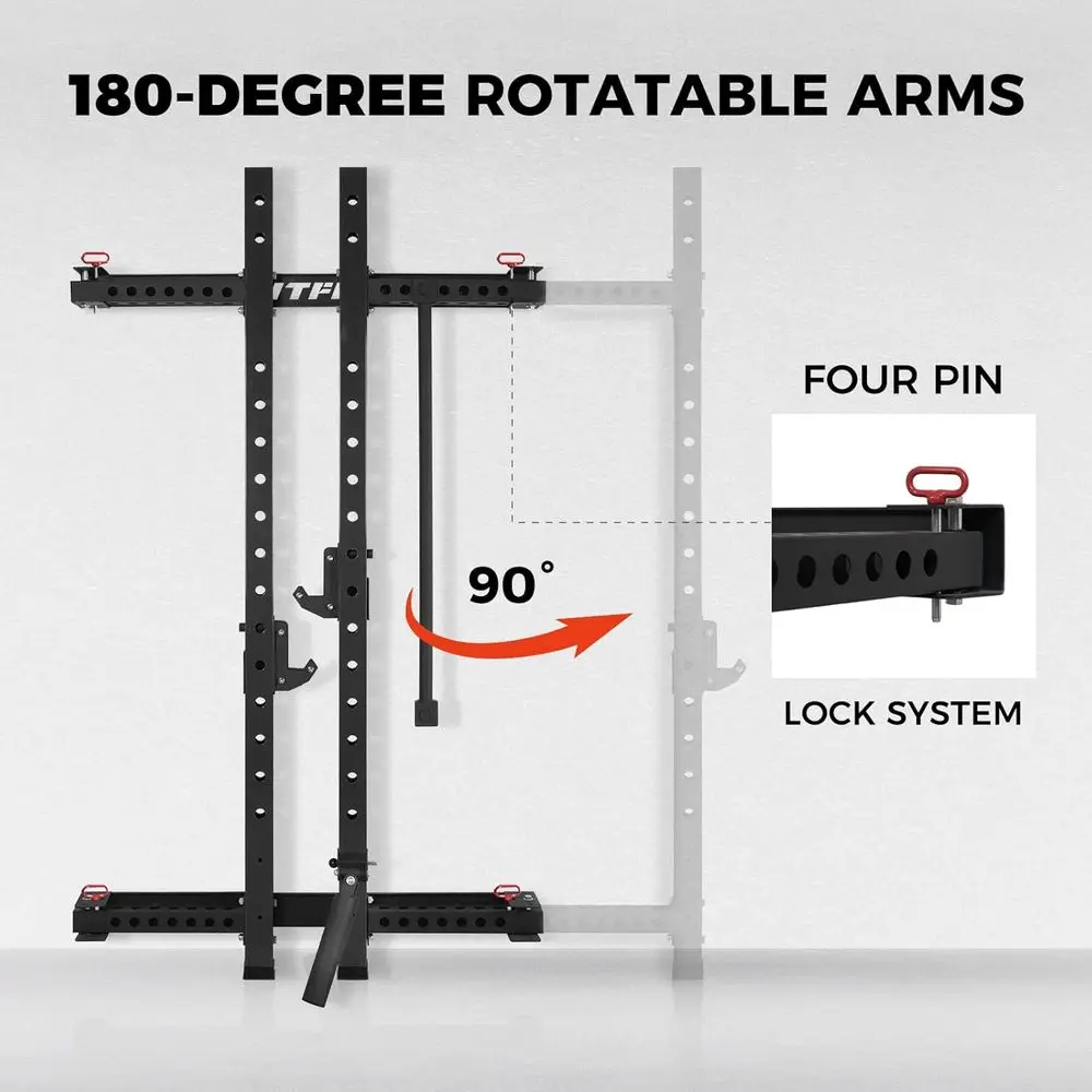 Compact Wall-Mounted Squat Rac - огляд і ціна Home Gym Design