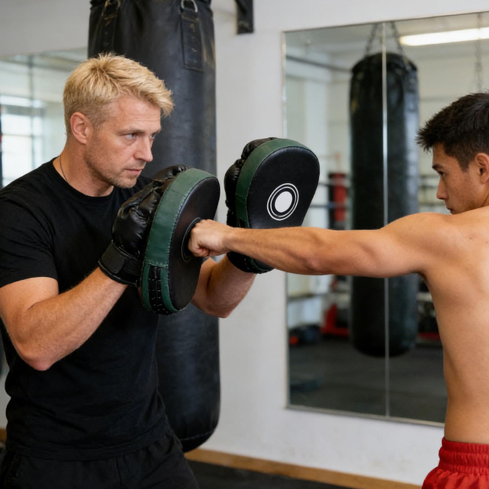 Boxing Pads Mitts PU Leather E - огляд і ціна Home Gym Routine