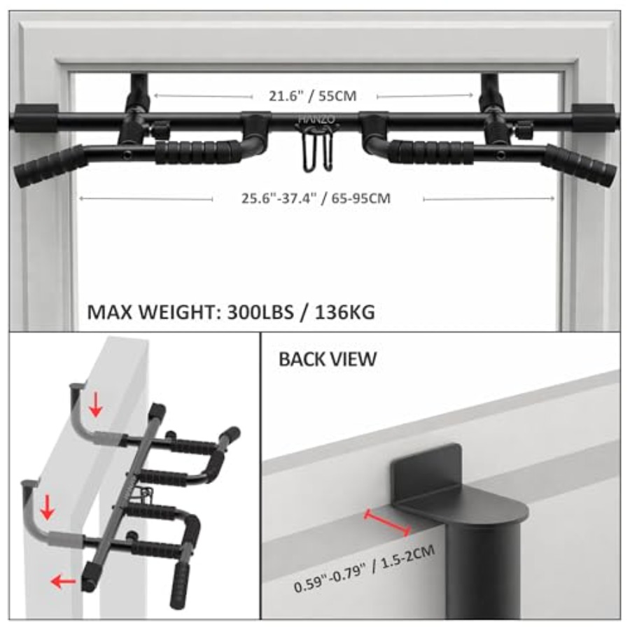 Doorway Pull Up Bar Set with S - огляд і ціна Home Gym Multi