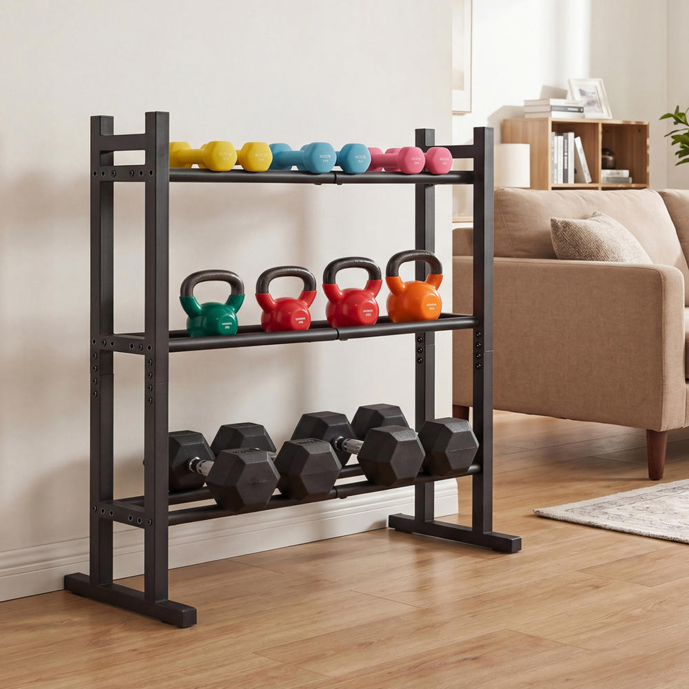 Heavy Duty 3-Tier Dumbbell Rac - огляд і ціна Home Gym Gym
