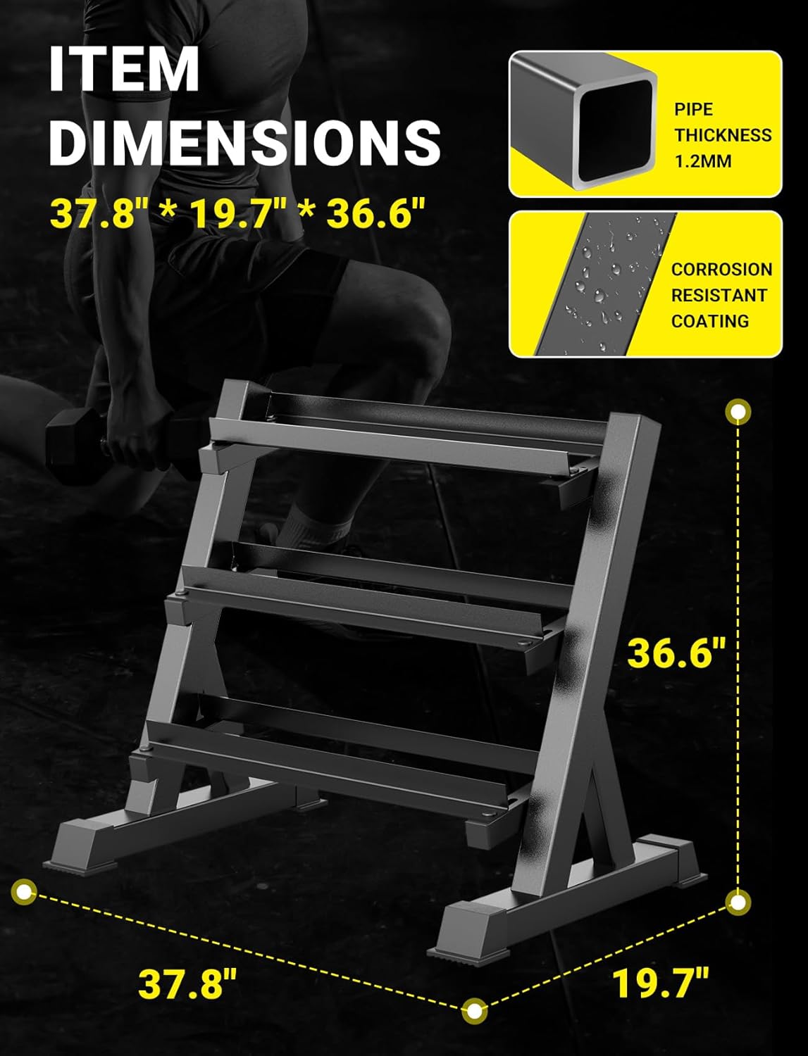 Home Gym Dumbbell Rack, 3 & 5  - огляд і ціна Home Gym Gym